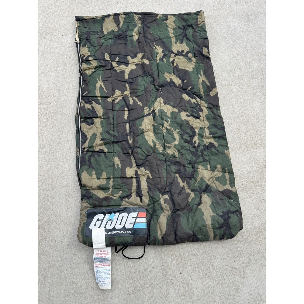 G.I. Joe Green Camouflage Sleeping Bag Vintage 80s Nostalgia